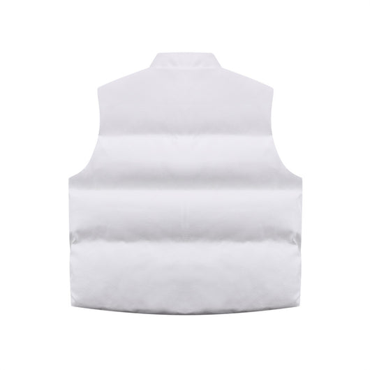 Chaleco de Algodón PU con Letras Bordadas para Hombre - Image 10