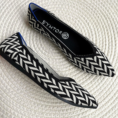Zapatos de Tacón Punta Fina Tejidos Livianos para Mujer - Image 55