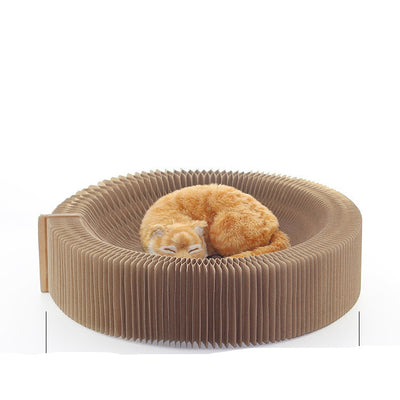 Rascador Corrugado Plegable Orgánico para Gatos - Afilador de Garras Premium - Image 13