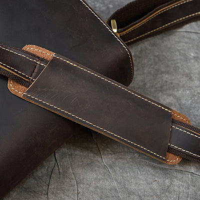 Bolso de Cuero Genuino para Hombre con Bandolera Simple - Image 17