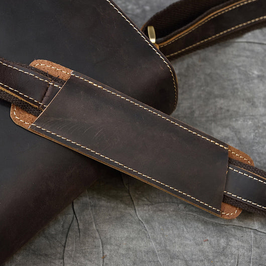 Bolso de Cuero Genuino para Hombre con Bandolera Simple - Image 17