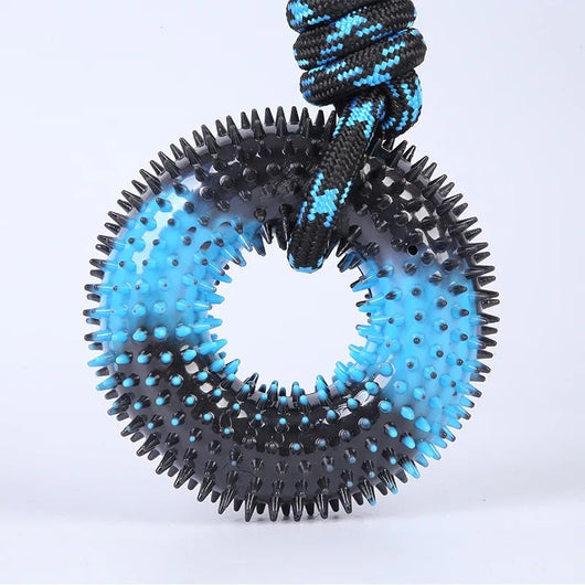 Cuerda Interactiva Doble Color para Perros - Juguete Resistente a Mordidas con Nudo - Image 2