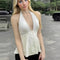 Top Halter Sin Mangas para Mujer