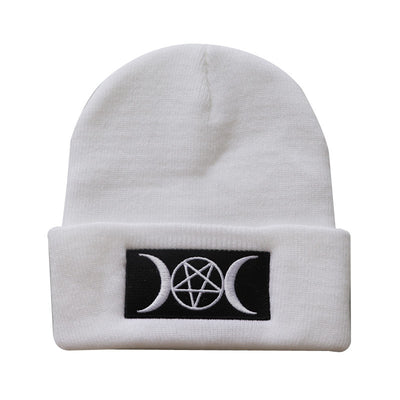 Gorro Gótico de Punto con Bordado Estilo Europeo y Estadounidense - Image 7