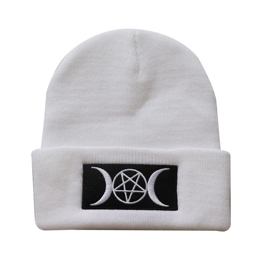 Gorro Gótico de Punto con Bordado Estilo Europeo y Estadounidense - Image 7
