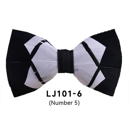 Pajarita Ejecutiva de Plumas Poliéster para Traje Formal - Image 6