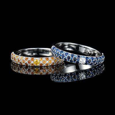 Anillo de Zafiro Natural Diseño Exclusivo Joyería Lujo Ligero - Image 3