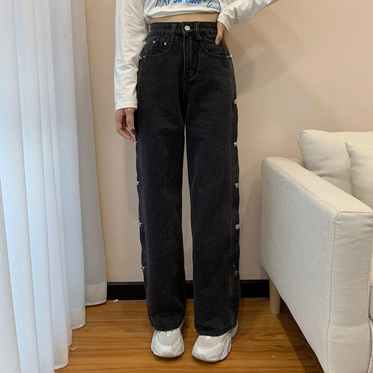 Pantalones Rectos Anchos y Ligeros para Mujer - Image 2