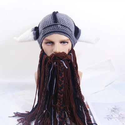 Gorro Tejido con Barba Divertido Wansheng - Image 4
