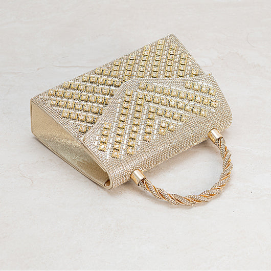 Bolso de Banquete Retro Europeo con Incrustaciones de Diamantes - Elegancia de Lujo - Image 12