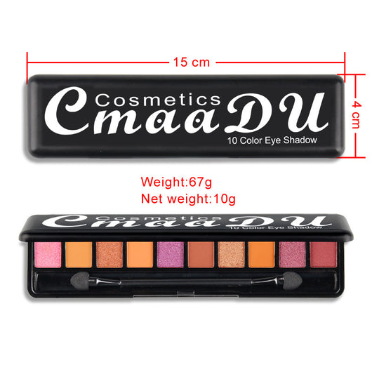 Paleta de Sombras Mate Perladas 10 Colores - Acabado Profesional - Image 4