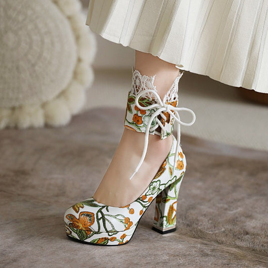 Zapatos de Tacón Grueso para Mujer - Elegancia y Comodidad Primavera-Otoño - Image 9