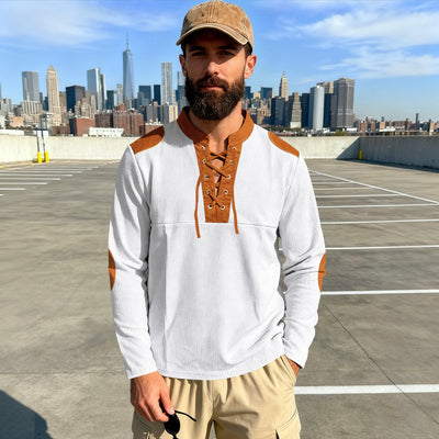 Camiseta Casual de Manga Larga con Cuello Ajustable - Image 18