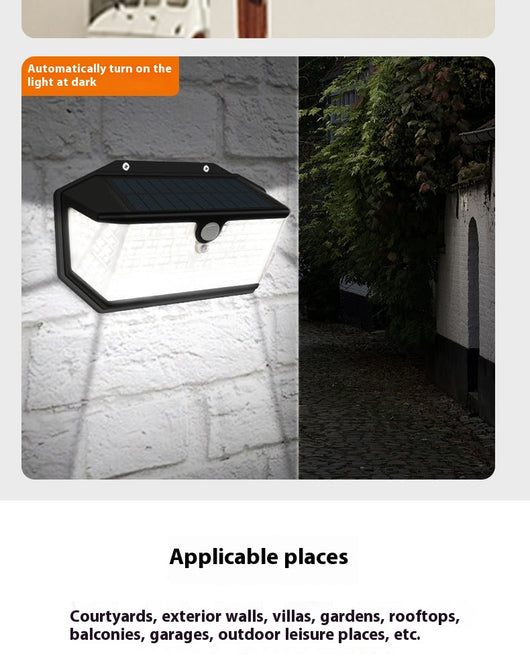 Lámpara LED Solar para Patio con Sensor de Movimiento - 5 Caras - Image 7