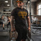 Playera Ajustada Manga Corta para Gimnasio y Fitness Hombre