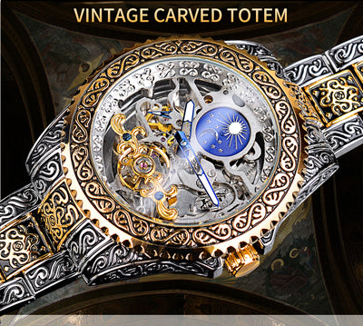 Reloj Mecánico Tourbillon Esqueleto Lujo para Hombre - Image 5