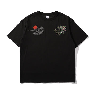 Camiseta Suelta Estilo Chino con Hombros Caídos para Adolescentes - Image 11