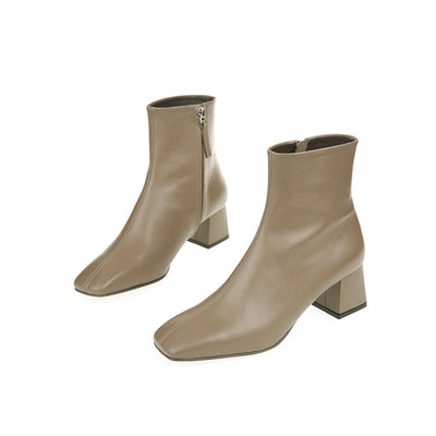 Botas Martin de Tacón Grueso con Punta Cuadrada para Mujer - Image 19