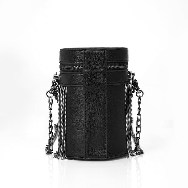 Bolsa Mensajero Mini con Borlas - Bolso de Hombro Portátil y Elegante
