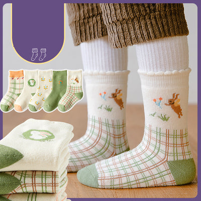 Calcetines Medianos Terciopelo para Niños y Niñas con Diseño Animado - Image 10