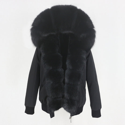 Parka con Forro de Piel de Mapache - Abrigo Térmico Premium - Image 2