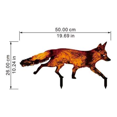 Decoración Exterior Fox Iron con Enchufe Integrado - Image 5