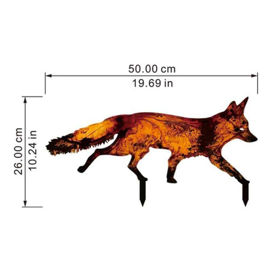 Decoración Exterior Fox Iron con Enchufe Integrado - Image 5