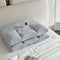 Almohada Alta de Algodón Lavable con Protección Antibacteriana