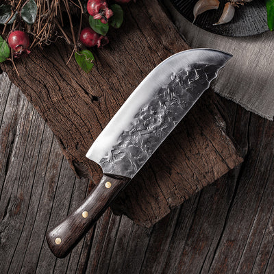 Cuchillo de Cocina Antiguo Forjado a Mano de Longquan para Chef Casero - Image 10