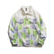 Chaqueta Tie-dye Estilo Universitario Suelta para Parejas