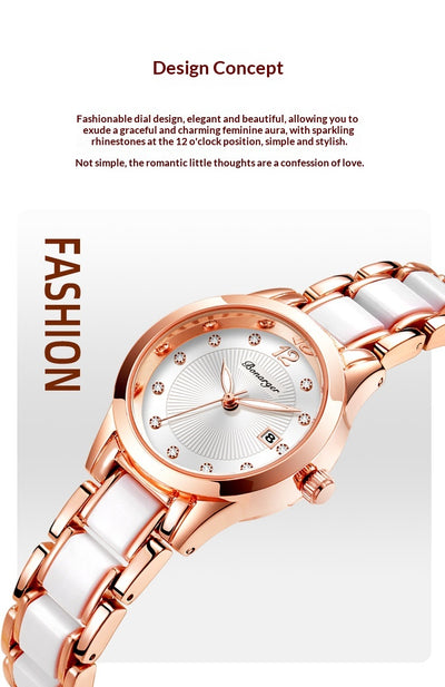 Reloj Elegante para Mujer Cerámica Resistente al Agua Diseño Minimalista - Image 16