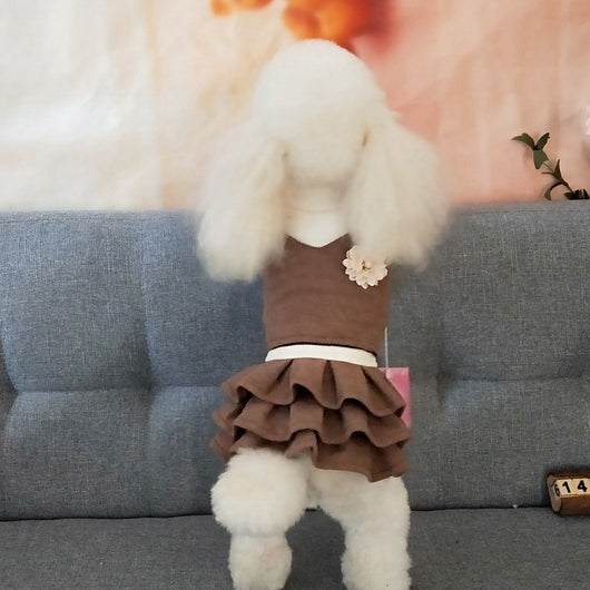 Vestido Princesa de Lana Estilo Coreano para Perros Teddy - Image 4