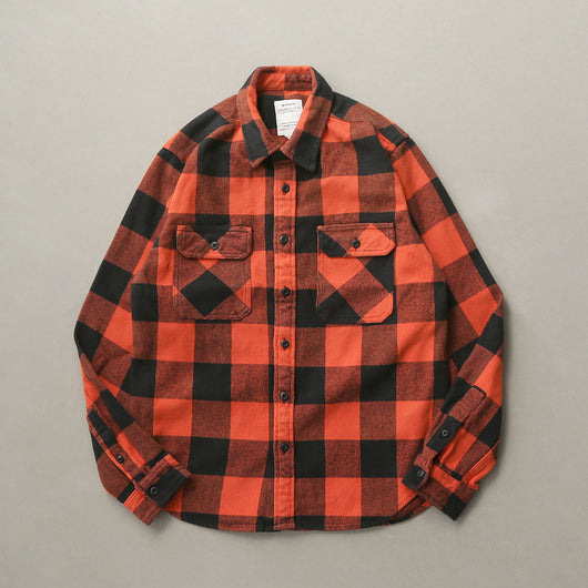 Camisa de Cuadros Gruesa Retro para Hombre con Manga Larga - Image 19
