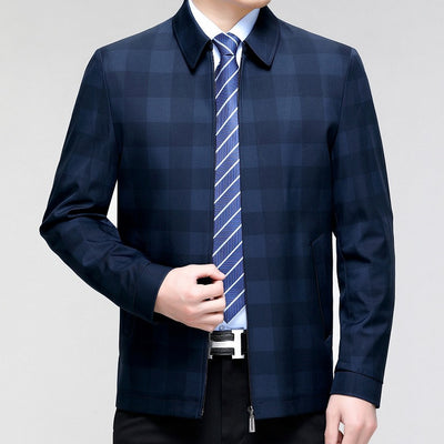 Blazer Cuadros Solapa Americana Ejecutivo Casual - Image 3