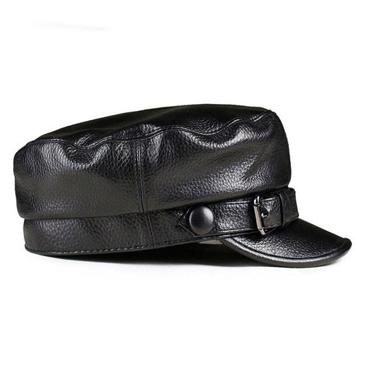 Boina Retro de Cuero Genuino para Hombre y Mujer - Image 2