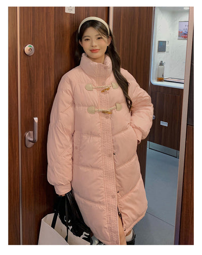 Chaqueta Acolchada Coreana Suelta Midi para Mujer Invierno - Image 12