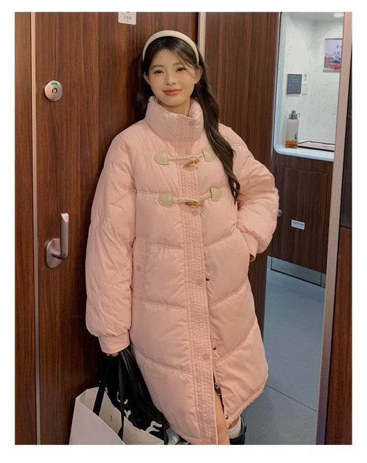 Chaqueta Acolchada Coreana Suelta Midi para Mujer Invierno - Image 12