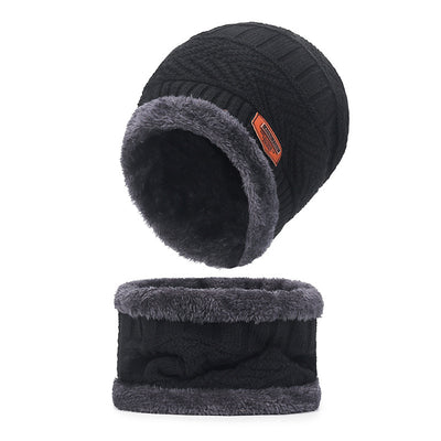 Gorro y Bufanda Térmica de Punto Grueso con Forro de Terciopelo para Invierno - Image 25