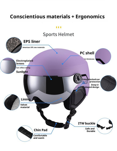 Casco de Esquí Integral con Funda Térmica Unisex - Protección y Calidez - Image 22