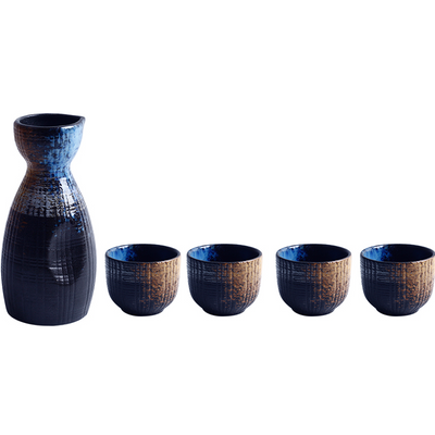 Juego de Botellas de Sake Cerámico Japonés - Image 5