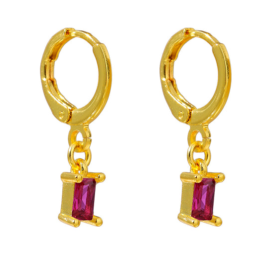 Aretes Rectangulares Minimalistas Chapados en Oro - Estilo Fashion Blogger - Image 14