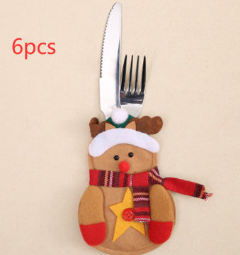 Porta Cubiertos Navideño Santa Claus para Decoración de Mesas - Image 8