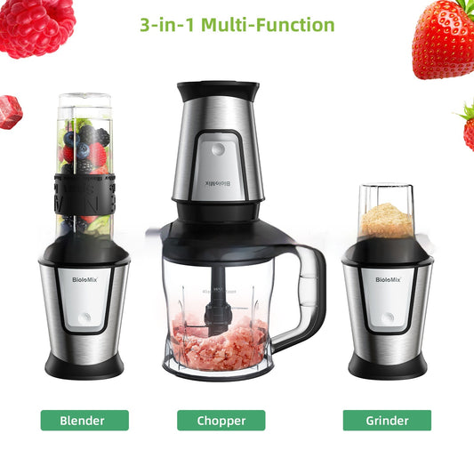 Procesador Multifuncional 3 en 1: Licuadora, Molino y Batidora - Image 2