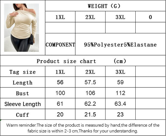 Blusa Elegante Hombros Descubiertos Ajustada de Manga Larga - Image 6