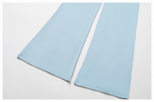 Pantalones Yoga Plisados Cintura Alta para Mujer - Diseño Acampanado Versátil - Image 34