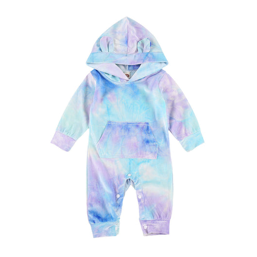 Jumpsuit Tie Dye con Capucha para Bebés y Niños - Image 8