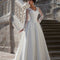 Vestido de Novia Elegante Ajustado Manga Larga