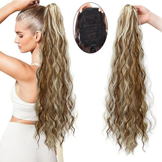 Extensión de Cabello Rizado Efecto Agua - Rizos Voluminosos Tipo Maíz - Image 4