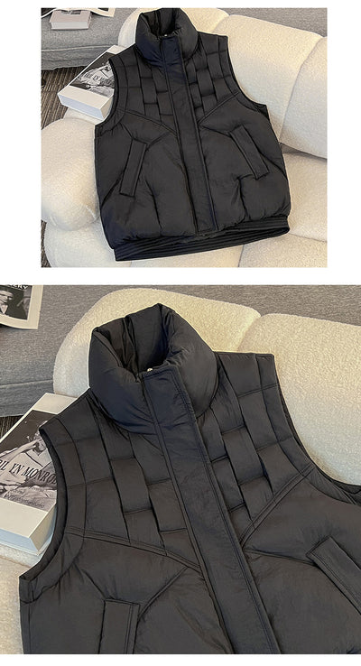 Chaleco Casual de Cuello Parado - Diseño Versátil y Moderno - Image 10