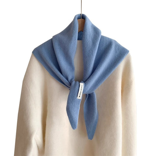 Poncho Triangular de Lana Pura para Otoño e Invierno - Image 5